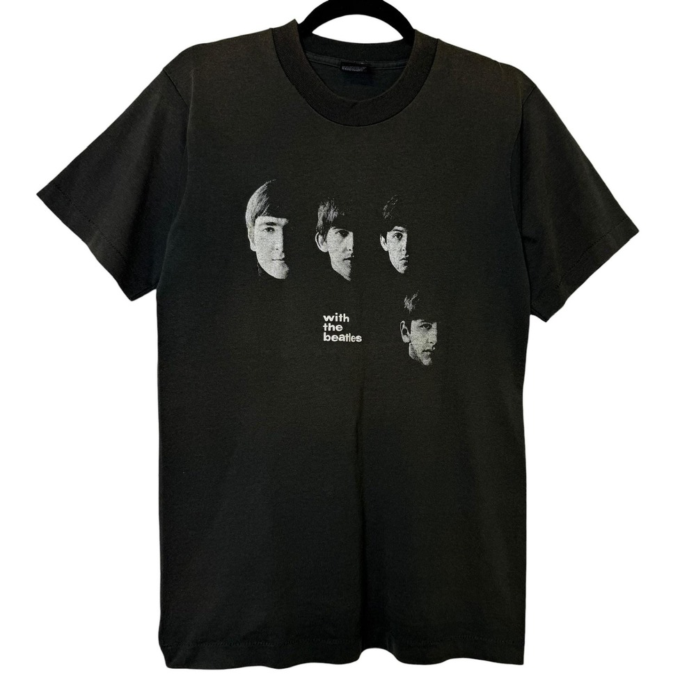 Vintage 90s 80s  The Beatles "With The Beatles" USA Black T-Shirt Men's M